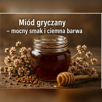 Miód gryczany – ciemna barwa i intensywny smak